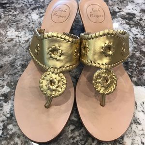 Jack Rogers wedge sandals EUC